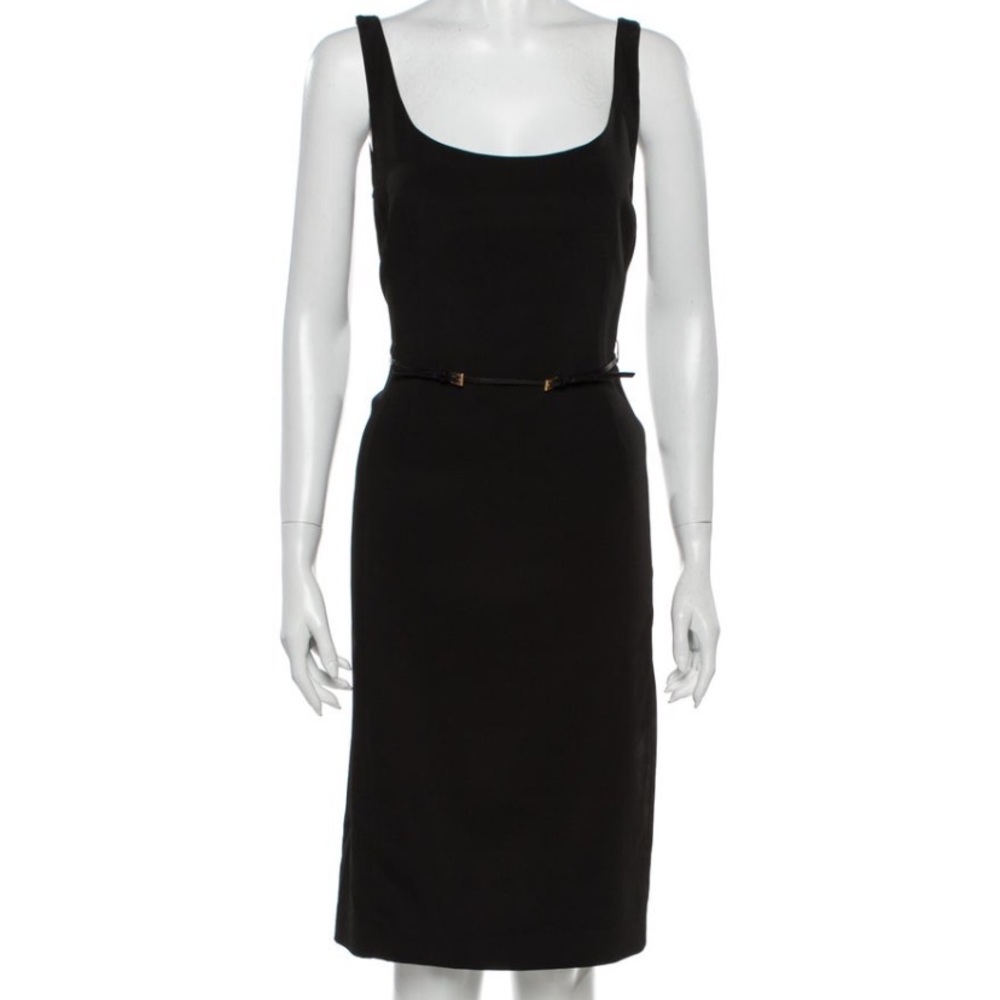 Prada Square Neck Knee Length Dress
